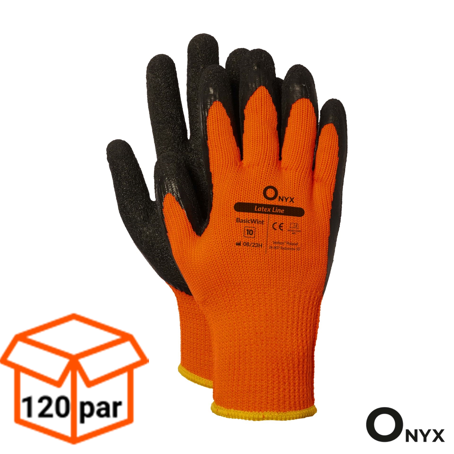 Rękawice robocze zimowe ocieplane Verken Basicwint 120 PAR -1 KARTON 2,30 zł para