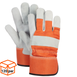 Rękawice robocze monterskie ze skóry dwoina bydlęca120 PAR -1 KARTON