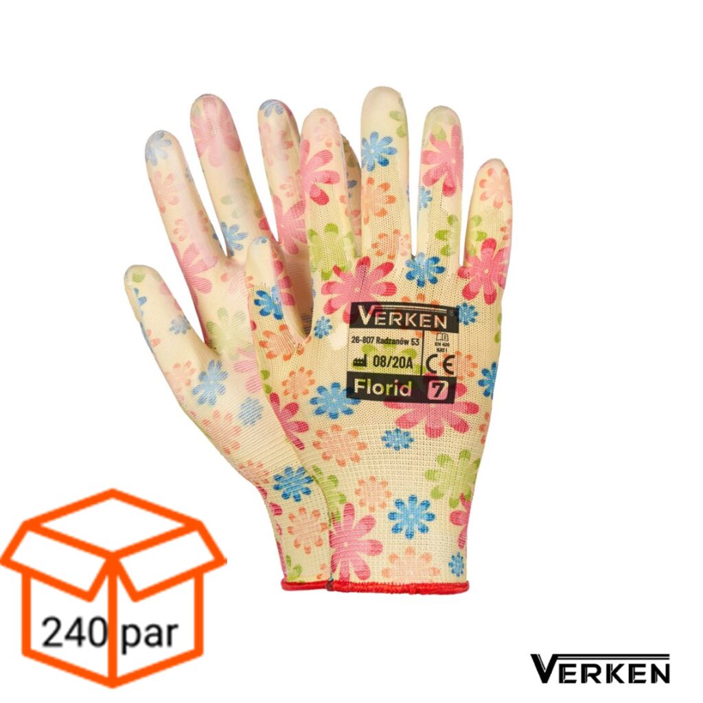 FLORID POWLEKANE POLIURETANEM 240 PAR -1 KARTON