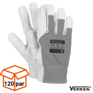 Rękawice skórzane monterskie Verken Grey 120 PAR -1 KARTON 5,65 zł para