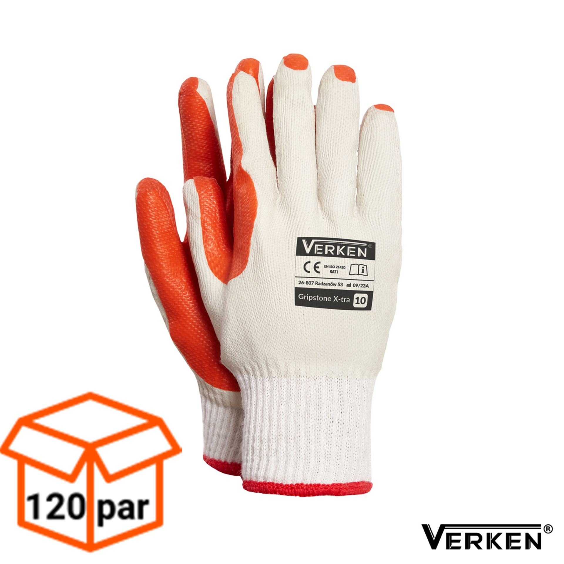 Rękawice robocze brukarskie mocne brukarz GRIPSTONE X-TRA120 PAR -1 KARTON 2,20 zł para