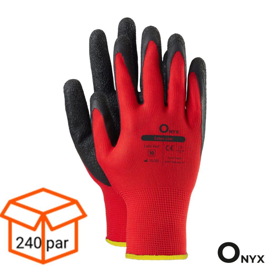 LATE RED POWLEKANE LATEKSEM 240 PAR -1 KARTON 1.05 zł para