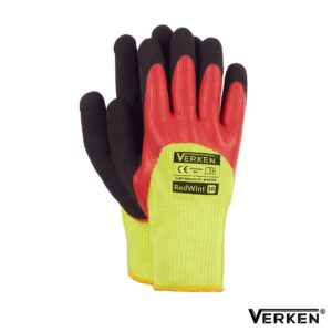Rękawice Robocze Zimowe Ocieplane Wodoodporne Verken Redwint