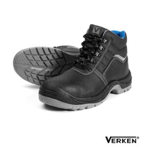 Buty robocze skórzane z noskiem stalowym Męskie trzewiki olejoodporne Verken Robust S1 BHP