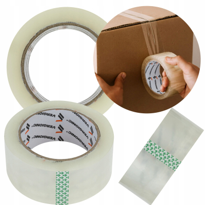 Taśma pakowa bezbarwna Vergionic 45mm x 91,5 m